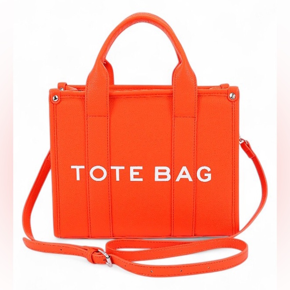 Large Vegan Leather Tote Bag